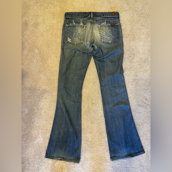 7 for All Mankind Distressed Jeans with Holes - Picture 9 of 9